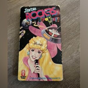 Barbie and the rockers out of this world VHS Cassette 1987 rare vintage